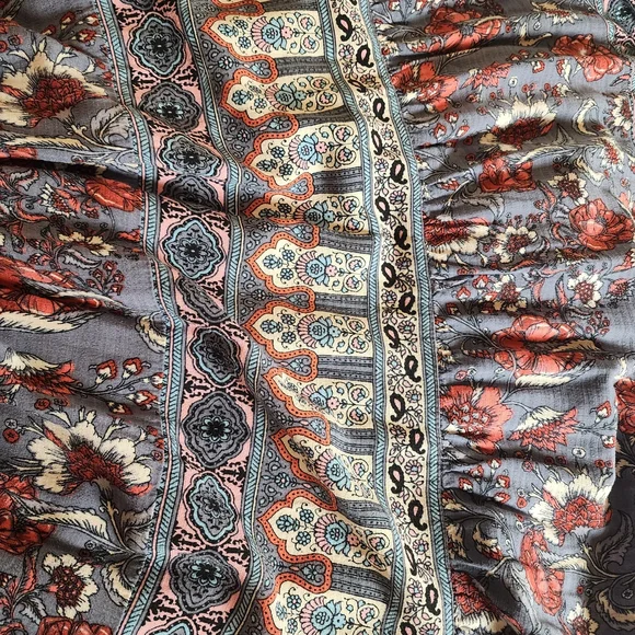 Knox Rose Blue and Red Floral Maxi Dress - Picture 8 of 10